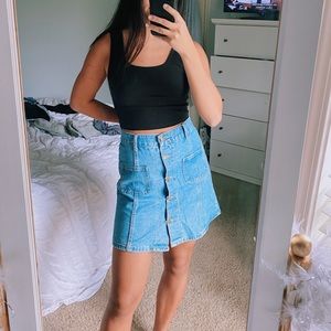 Super Cute Jean Skirt Large